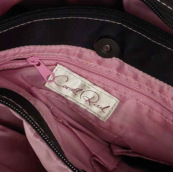 Vintage* 80s Carroll Ried Black Nylon Handbag/Purse - Picture 16 of 16